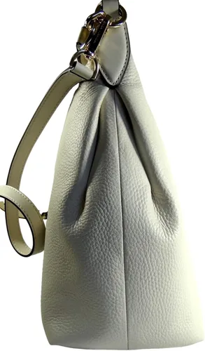 Vista 4 de Michael Kors Sienna - Bolso de hombro convertible de piel granulada, Crema claro