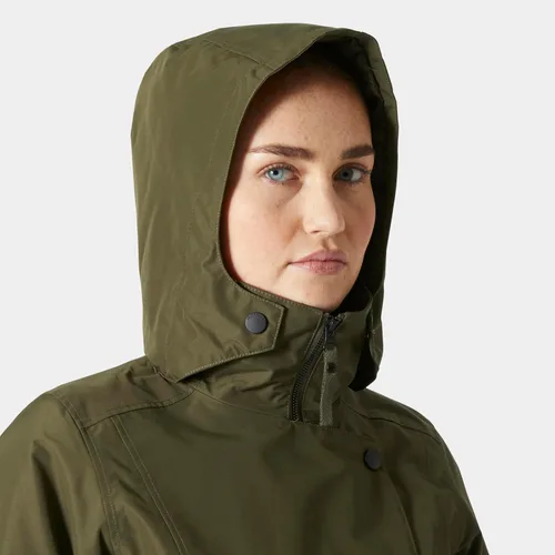 Vista 5 de Helly-Hansen Welsey Ii Trench - Chaqueta impermeable transpirable con aislamiento para mujer 431 Utility Verde