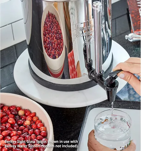 Vista 3 de Berkey SG-7,5 Espiga de nivel de agua de vidrio para Big Berkey y sistemas de viaje