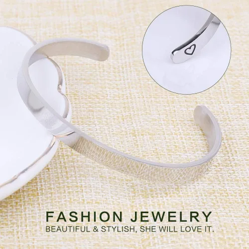 Vista 5 de Pulsera con mensaje oculto, regalos significativos para mujeres, regalos para grandes amigas, joyas de amistad únicas, regalos de cumpleaños