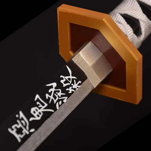 Vista 4 de Espadas de cosplay Agatsuma Zenitsu Samurai, espada Katana, espada de juguete de plástico para juego de disfraces, Halloween, cosplay, regalo, 4030
