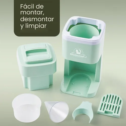 Vista 4 de Elite Gourmet Máquina de hielo y cono de nieve afeitado, ESI2215M, granizados refrescantes, Margaritas, Bebidas Boba, Cono de nieve y soporte
