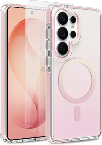 Vista 277 de Funda magnética para Google Pixel 10 Pro XL [compatible con Magsafe] [bonito diseño fluorescente de moda] a prueba de golpes, delgada, translúcida