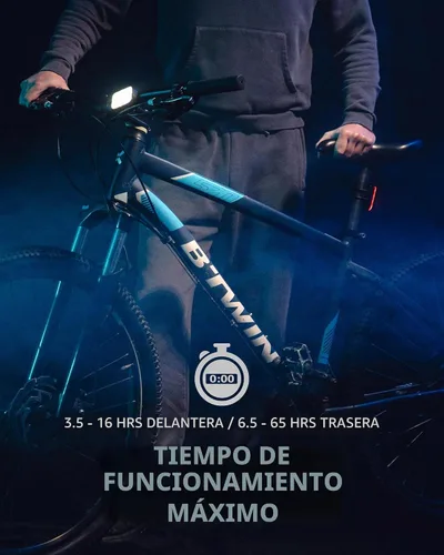 Vista 2 de Luces de bicicleta NP-MAX 2026 delgadas USB-C recargables delanteras y traseras, juego de luces traseras delanteras y traseras, seguridad de luz