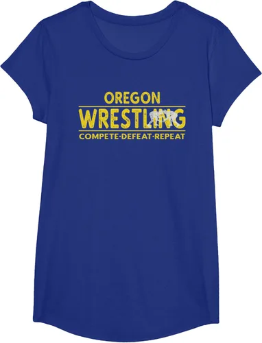 Vista 30 de Oregon Wrestling - Camiseta para competir, derrota, repetir