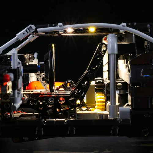 Vista 4 de BRIKSMAX - Kit de iluminación LED para Dodge Charger Technic Fast & Furious Dom, compatible con el modelo de bloques de construcción Lego 42111,