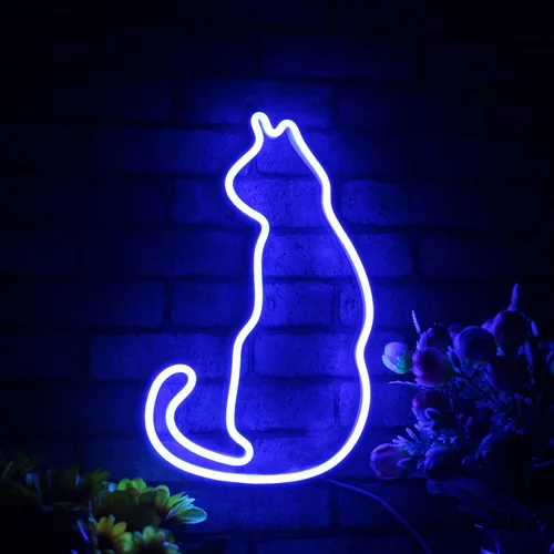 Vista 9 de ADVPRO Cat Flex Silicone LED Neon Sign - Blue - st16s32-fnu0083-b