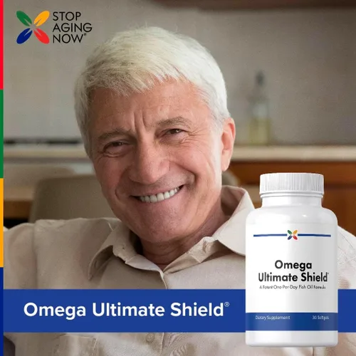 Vista 6 de Stop Aging Now - Suplemento de aceite de pescado Omega 3 - con EPA y DHA- 30 cápsulas blandas