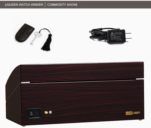 Vista 3 de JQUEEN Seis bobinadores automáticos de reloj con 7 espacios de almacenamiento adicionales, motores silenciosos Mabuchi