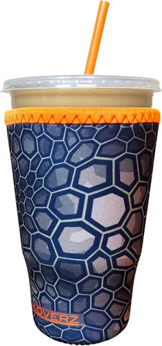 Vista 81 de Funda Koverz para café helado, funda aislante de neopreno para taza, se ajusta a una taza de café de 32 Oz., lavable y reutilizable, accesorios