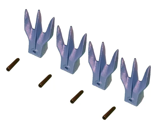 Vista 6 de Mini excavadora cubo Trident Rock Tooth, 238-3207 TR3 w/Pin, compatible con CAT VRS-50 (1)