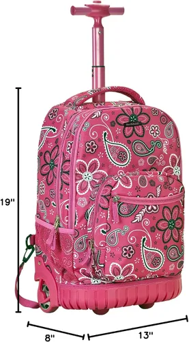 Vista 36 de Rockland, bolsa de viaje de 19 pulgadas, con ruedas., Negro), R02-BLACK