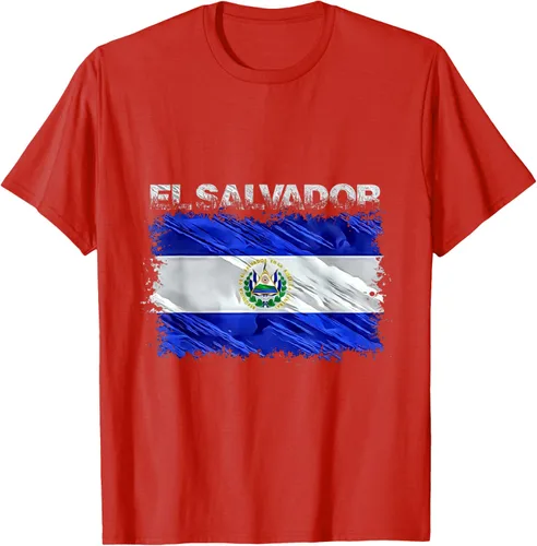 Vista 84 de Camiseta El Salvador, Negro