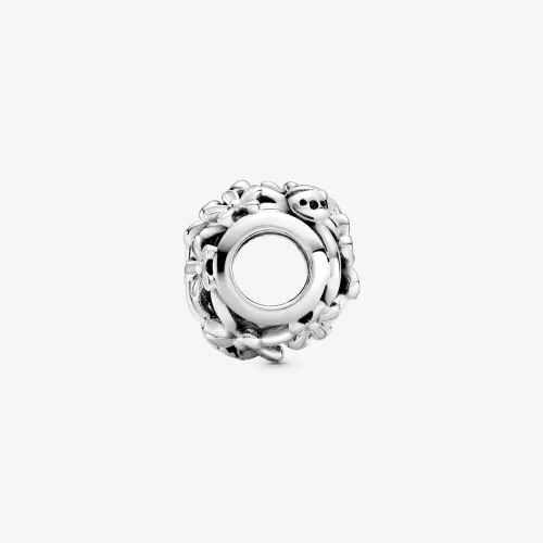 Vista 3 de PANDORA Openwork - Flor de margarita blanca, color blanco