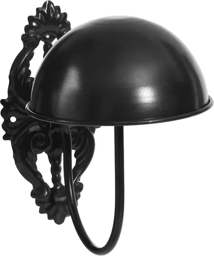 Vista 7 de MyGift 2 soportes para sombreros, soporte para sombreros de vaquero, montado en la pared, organizador de gorra de béisbol, colgador de casco de Negro