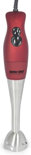 Vista 5 de Better Chef Batidora de inmersión con accesorio de batidor Motor de 2 velocidades de 200 vatios Accesorio de mezcla y batidor de acero Negro