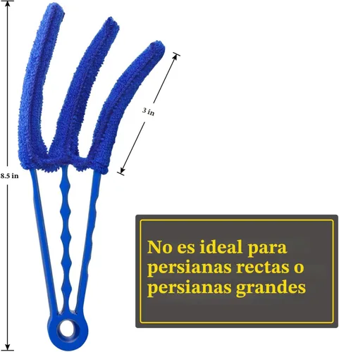 Vista 4 de Hiware Limpiador de Persianas de Ventana Cepillo Plumero con 5 Fundas de Microfibra - Herramientas Limpiadoras de Persianas para Contraventanas