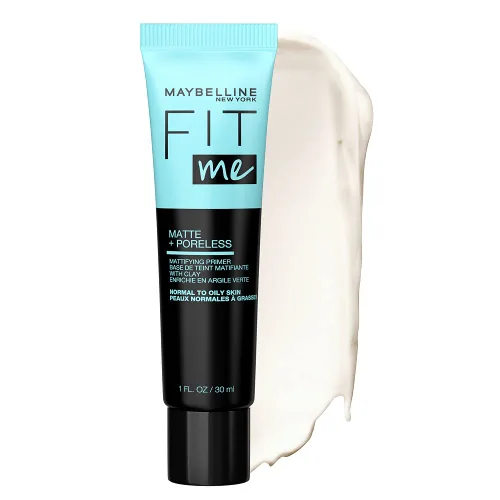Vista 2 de Maybelline Fit Me Matte + Poreless Primer Facial Matificante de Maquillaje con Protector Solar, Amplio Espectro SPF 20, 16HR de Duración, Control