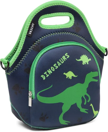 Vista 8 de VASCHY Bolsa de almuerzo para niños, bolsa de almuerzo ligera de neopreno aislada para niños, escuela, guardería, jardín de infantes, astronauta