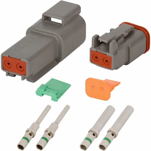 Vista 9 de FridayParts DT Deutsch Kit de conectores impermeables con contactos sólidos de 14 AWG (1 juego de 2/3/4/6 pines)