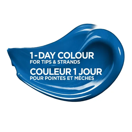 Vista 7 de L'Oreal Paris - Maquillaje temporal para el cabello de 1 día para morenas, azul 60, 1 onza líquida