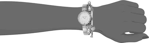 Vista 6 de Anne Klein Juego de reloj y pulsera con detalles de cristal prémium para mujer