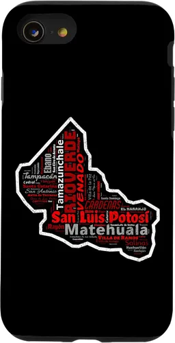 Vista 8 de iPhone 12 mini San Luis Potosí México Mapa Camiseta Ciudades Y Municipios Case
