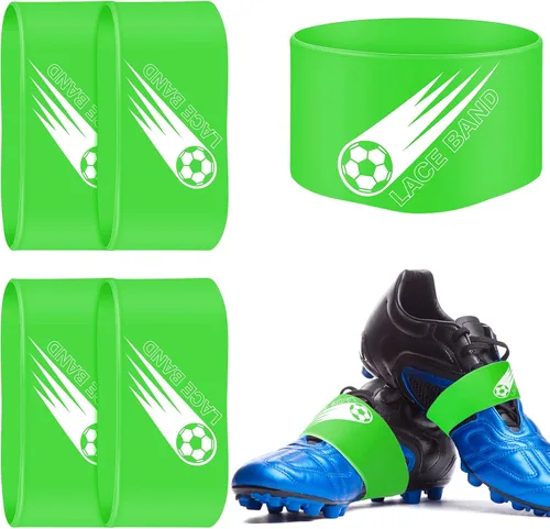 Vista 20 de Patelai 4 piezas de cubierta de cordón para tacos de fútbol, banda de zapato de fútbol, cubierta de zapato de fútbol, bandas de taco de fútbol