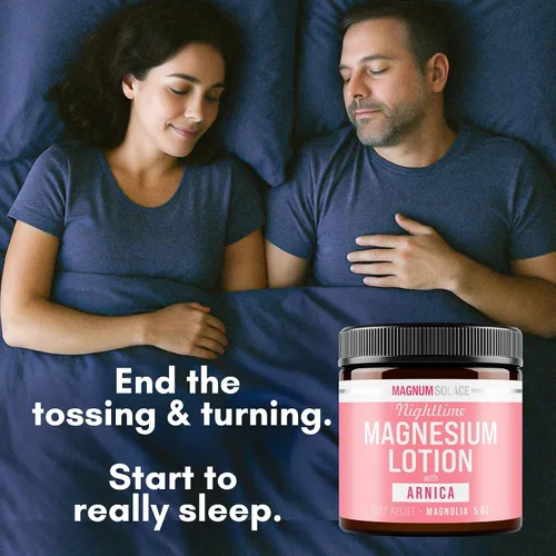 Vista 5 de Loción nocturna de magnesio con árnica – Alivio calmante y relajación, magnesio altamente concentrado para músculos y articulaciones – Aplicar