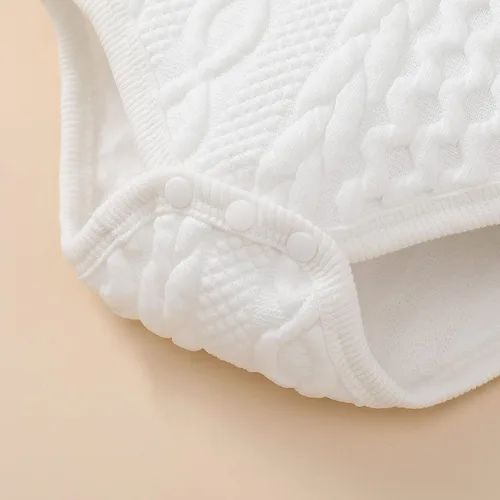 Vista 7 de Conjunto de ropa de bebé para niñas, mameluco de manga larga con capucha y pantalones