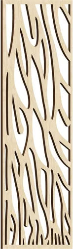 Vista 44 de 9 3/8"W x 24 3/8"H x 1/4"T Bristol Decorativos Paneles de Pared de Madera Calado, Cereza