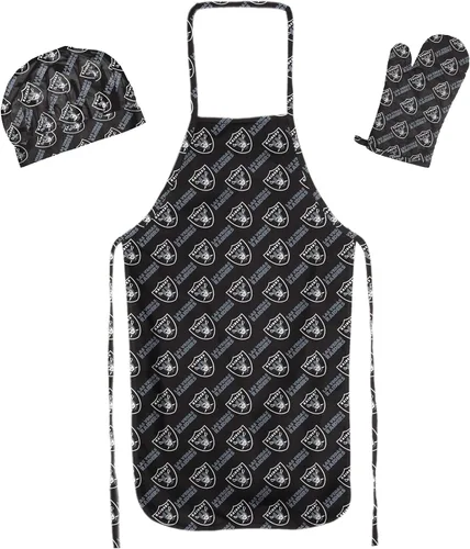 Vista 4 de Northwest NFL unisex-adult 3-piece Apron, Oven Mitt and Chef Hat Set