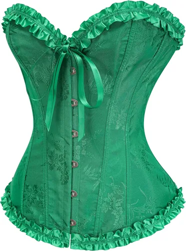 Vista 10 de SZIVYSHI Corsé para mujer, lencería moldeadora, body con cintura de encaje