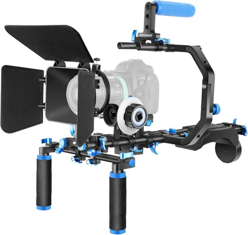 Vista 10 de NEEWER SR004 - Kit universal de aparejo de hombro de 16 pulgadas/40 cm Sistema de soporte estabilizador de cámara para videocámara DSLR