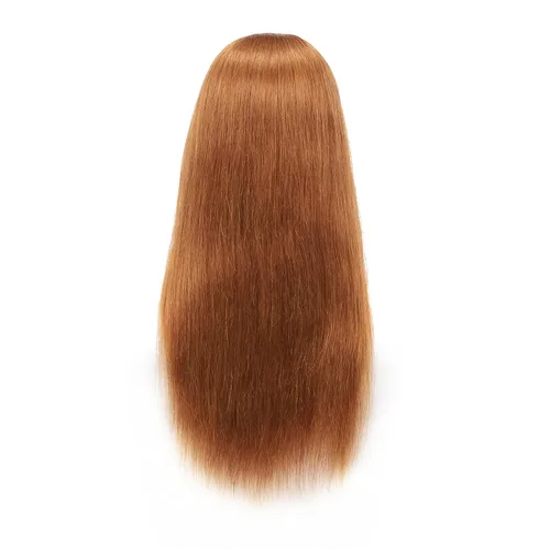 Vista 4 de Hairingrid Cabeza de maniquí 28"-30" 100% Cabello Humano para Peluquería y Cosmetología, Soporte de Abrazadera Incluido (R71619LB0624)