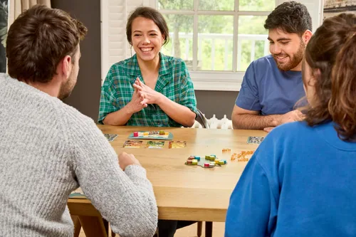 Vista 5 de Asmodee Harmonies Juego de mesa - Crea paisajes oníricos, juego estratégico y poético, juego familiar divertido para niños y adultos, a partir de 10
