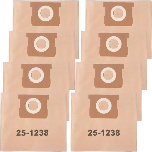 Vista 10 de Paquete de 6 bolsas de filtro desechables 25-1230 de repuesto para aspiradoras Stanley de 4 a 5 galones en húmedo/seco SL18129, SL18130, SL18130P