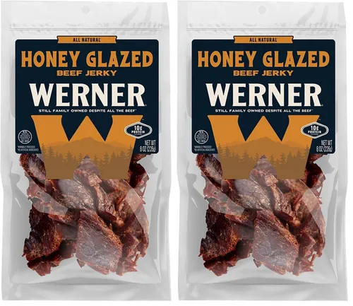 Vista 16 de Werner - Bocadillo de carne natural con ajo y carne seca – Bocadillo alto en proteínas, sin gluten, sin ingredientes artificiales, sin MSG añadido