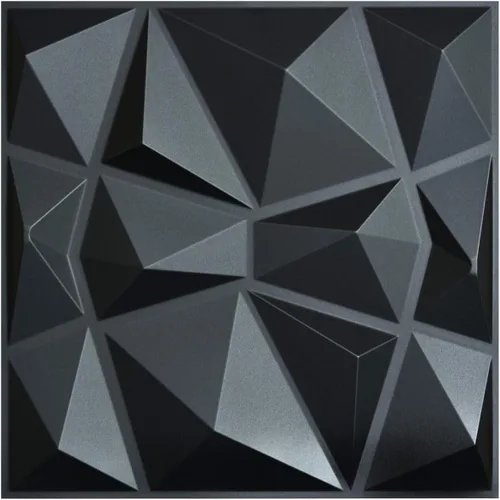 Vista 11 de Art3d Textures - Paneles de pared 3D con diseño de diamante de mármol blanco brillante para decoración de pared interior, paquete de 12 azulejos