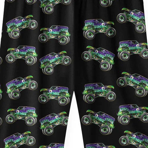 Vista 8 de Boys Truck Cars Pants Sets Kids Monster Machine Short Sleeve Tee Shirt 2PCS Clothing Set Playwear 2-7 Years