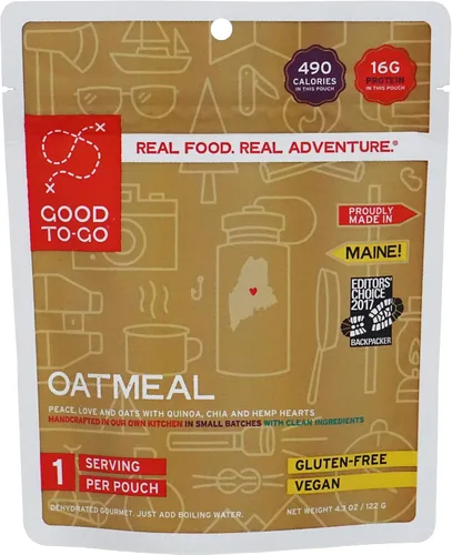 Vista 8 de GOOD TO-GO Weekender paquete de 3 2 entradas + 1 desayuno Comida de camping, comida de mochilero Solo agrega comidas acuáticas, comidas