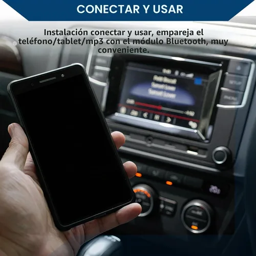 Vista 7 de Arnés de radio estéreo para BMW Bluetooth AUX adaptador cable de música conveniente 7.9 in 1 unids negro