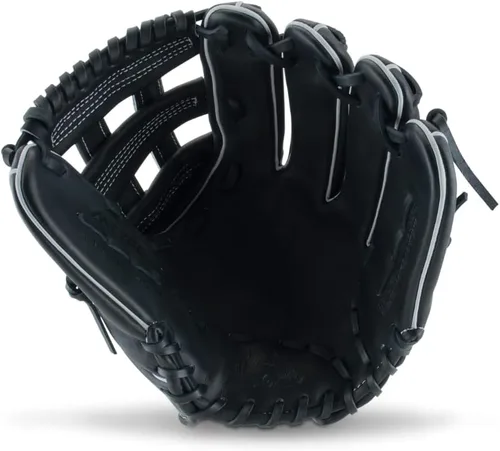 Vista 4 de MARUCCI Serie de guantes de béisbol Cypress Series 12.00" - NEGRO/AZUL COLUMBIA