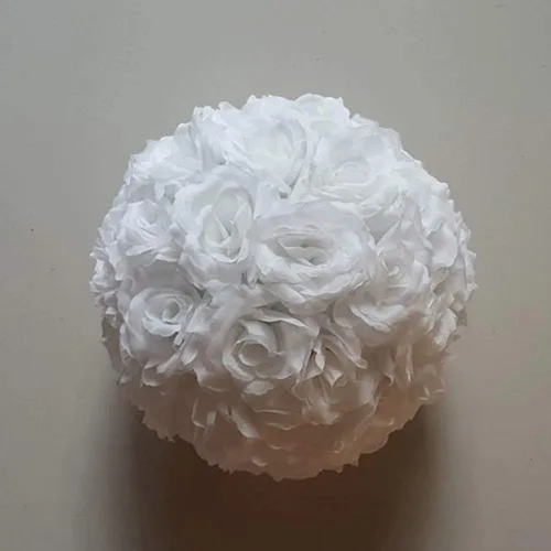Vista 4 de HomeABC Bola de flores de seda de 3.5 pulgadas, color negro, paquete de 5