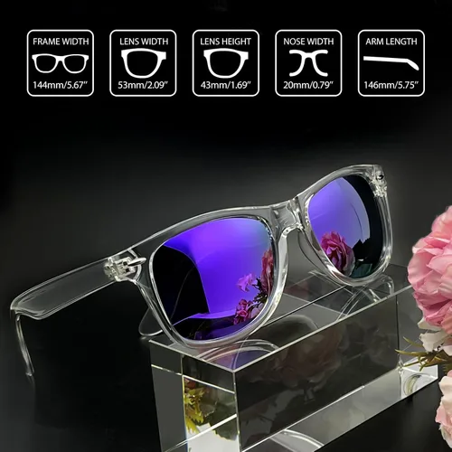 Vista 3 de Joopin Gafas de sol cuadradas polarizadas con protección UV para hombre y mujer