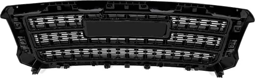Vista 8 de KUAFU - Rejilla de parachoques delantero compatible con GMC Sierra 2500HD 3500HD 2015-2019 Parrilla superior de malla de parachoques superior