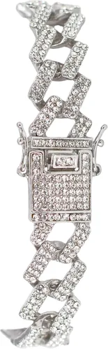 Vista 49 de Charles Raymond Bling-ed Out Ultimate Hip Hop Royalty Reloj para hombre con número romano de fácil lectura o indicadores de tiempo de diamantes
