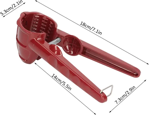 Vista 2 de Herramienta de cascanueces, abridor de nueces rojas, cáscara de cascanueces de aluminio, cáscara de nuez fina pulida, abridor de tuercas