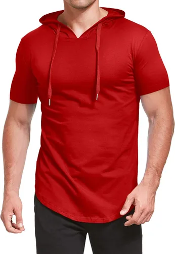 Vista 4 de AIYINO S-5X - Sudadera deportiva de manga larga con capucha para hombre