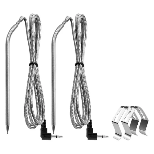Vista 7 de Paquete de 2 piezas de repuesto para sondas de carne de Camp Chef, sensor de temperatura de parrilla de ahumador, accesorios para parrillas